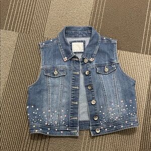Denim Vest with added bling